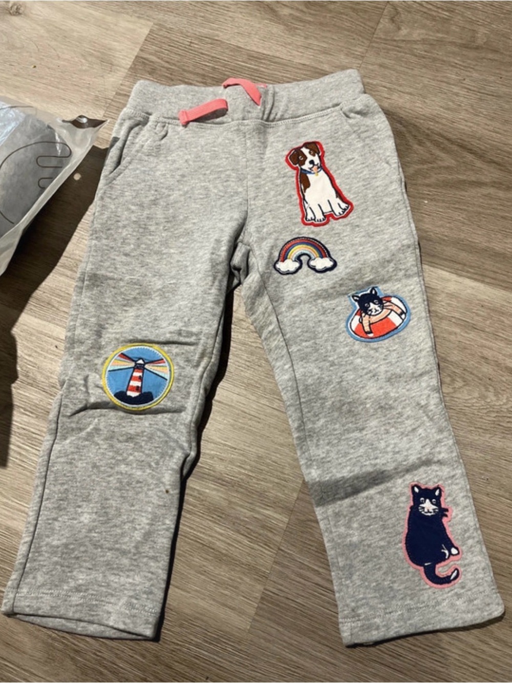 Mini boden thick pants with animals